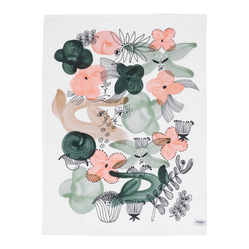 クッカマー ティータオル 50x70cm グリーン