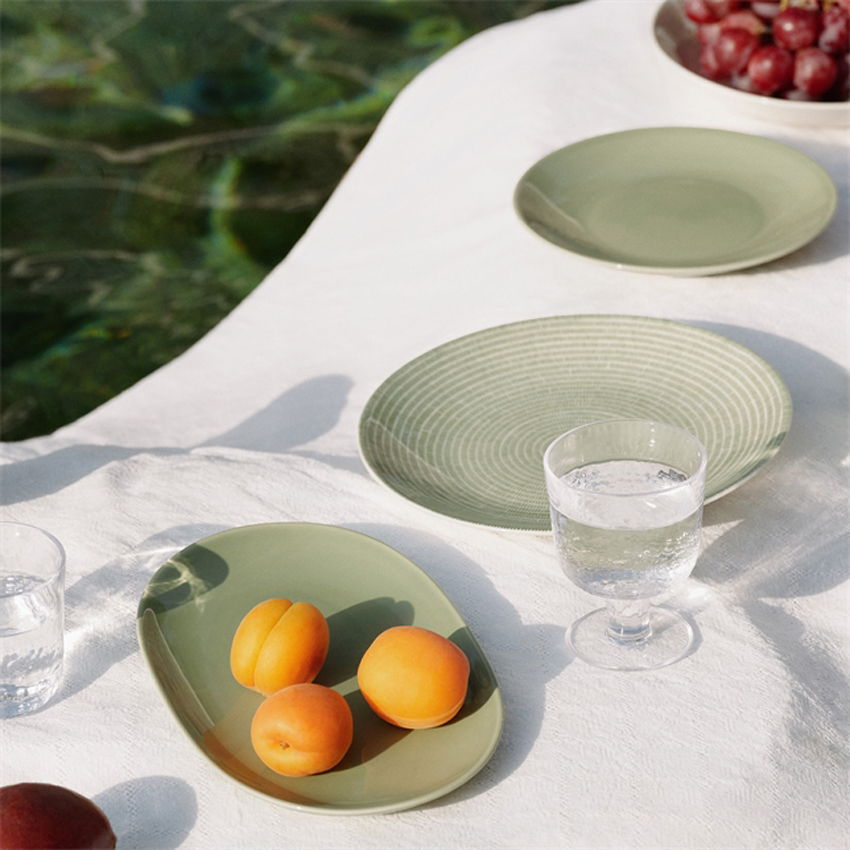 24h アベック プレート 20cm グリーン