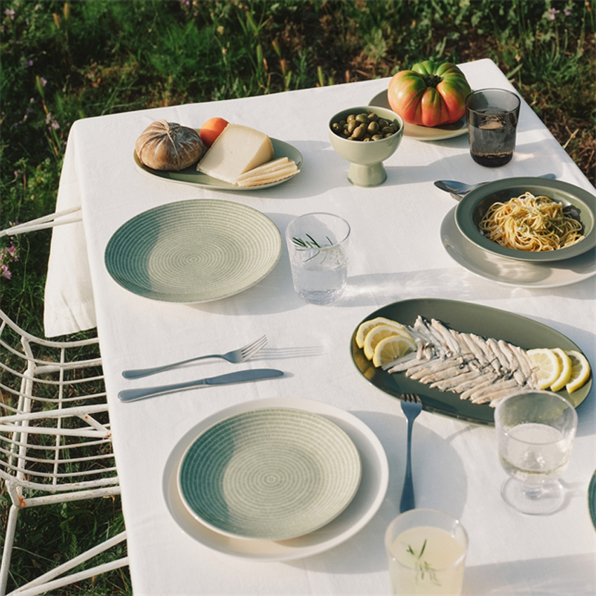 24h アベック プレート 26cm グリーン