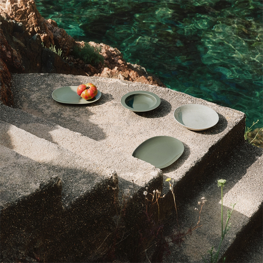 24h アベック プレート 26cm グリーン