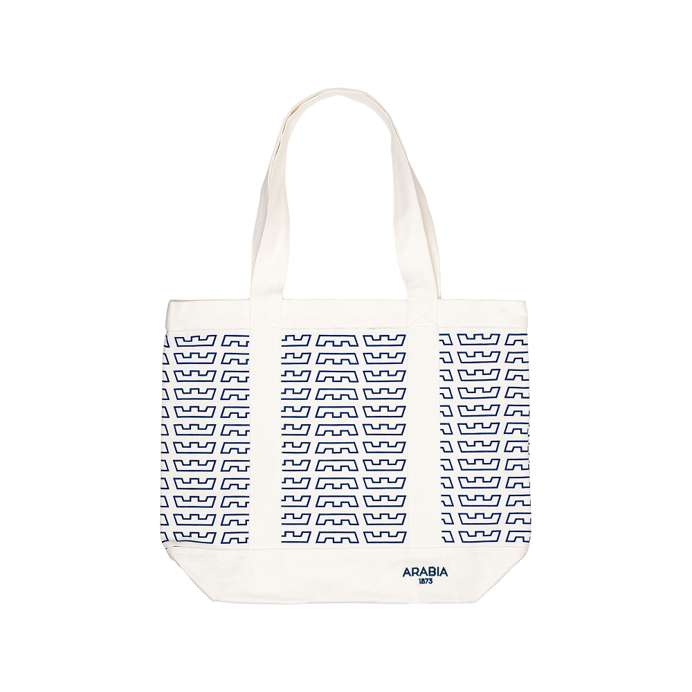 アラビア 1873 トートバッグ クラウン ホワイト