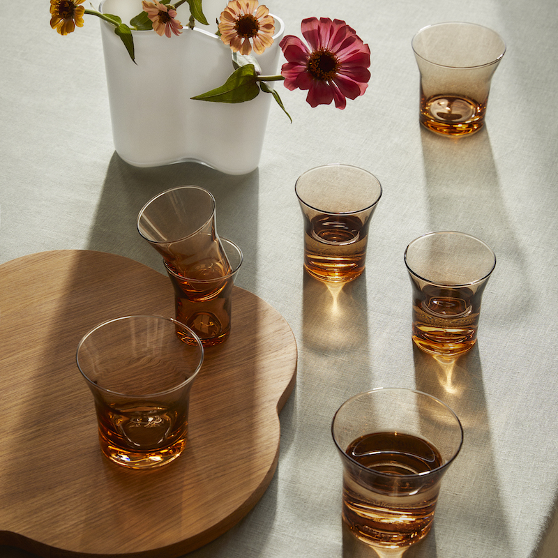 アルヴァ・アアルト コレクション グラス 120ml リオ ブラウンペア