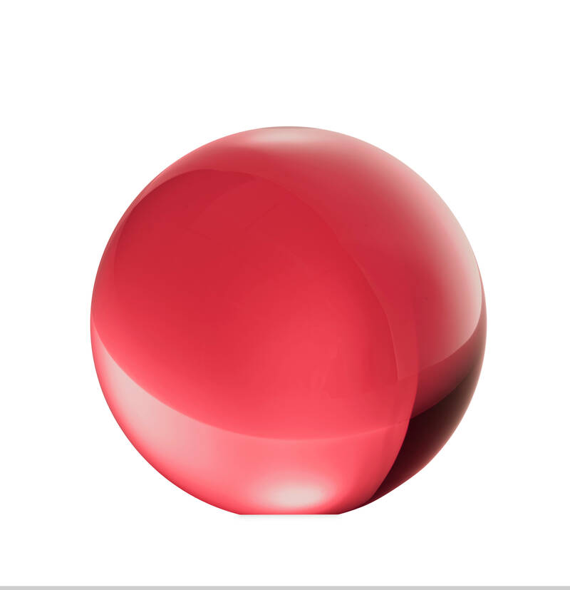 イッタラ ガラススフィア 8cm レッド(その他インテリア)