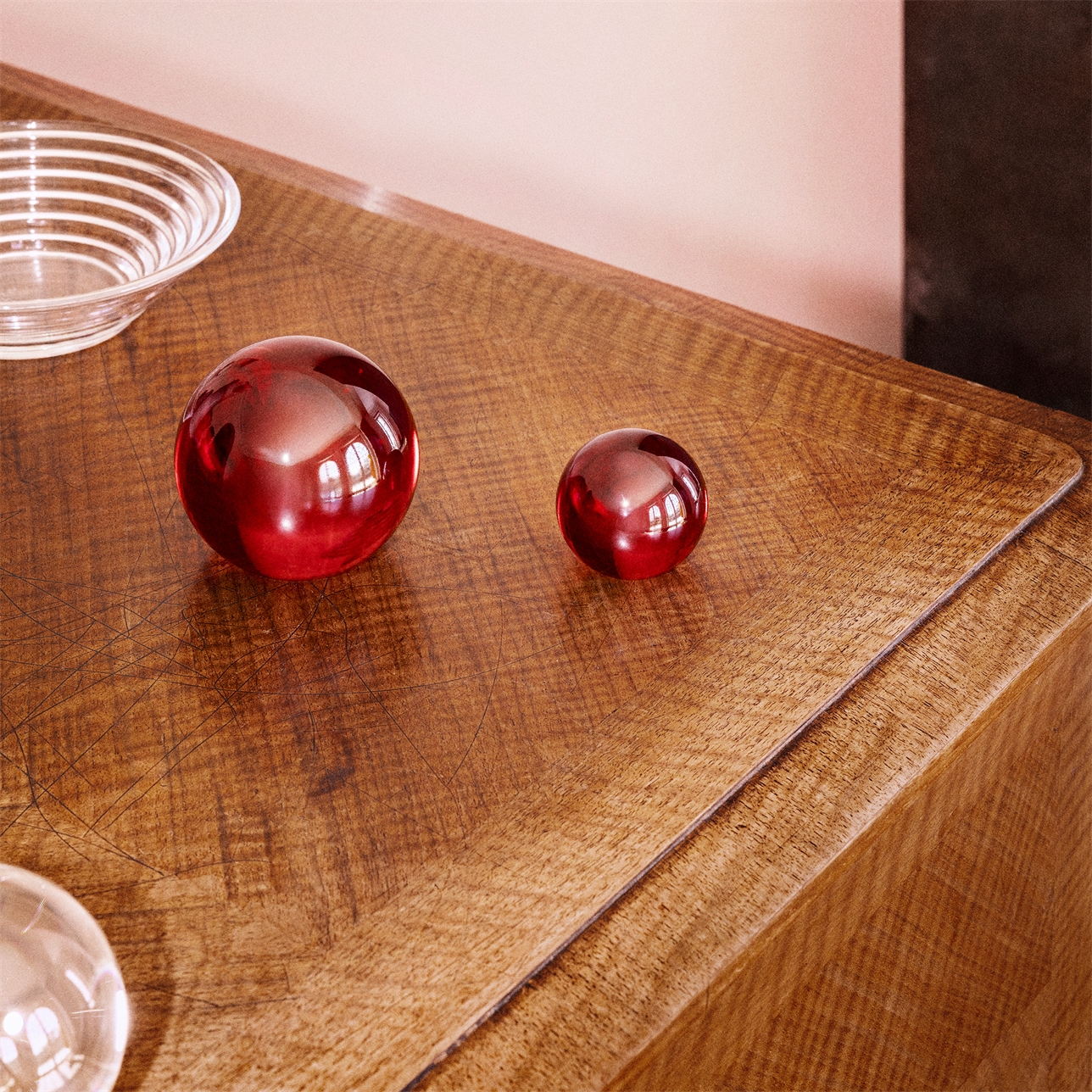 イッタラ ガラススフィア 5cm レッド