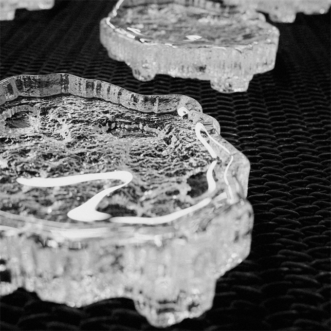 デコレーティブ アイス プラター 260x35mm クリア